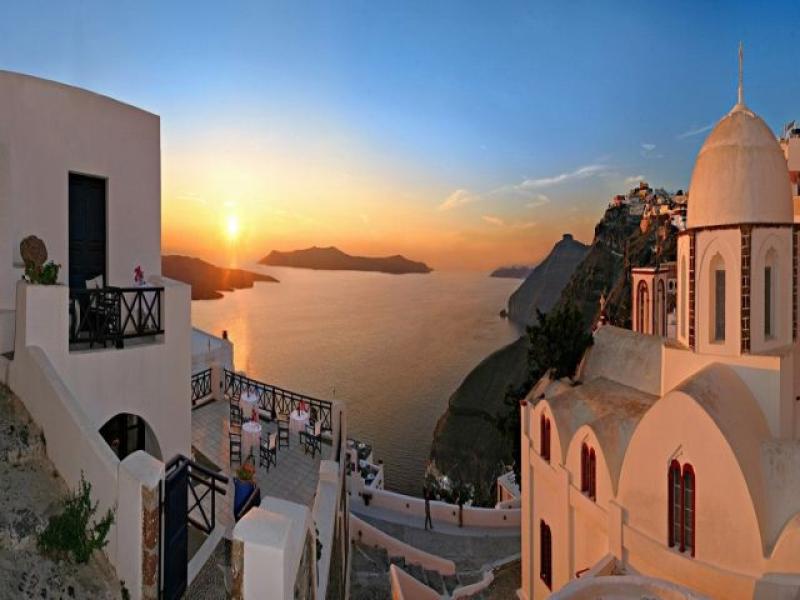 Santorini Reflexions Volcano